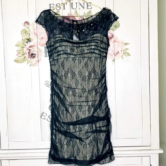 gold lace sequin dress Long Sequin Prom Dress with Sheer Corset main image 1